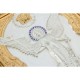 Икона Ангел Хранитель выполнена с элементами золота и серебра